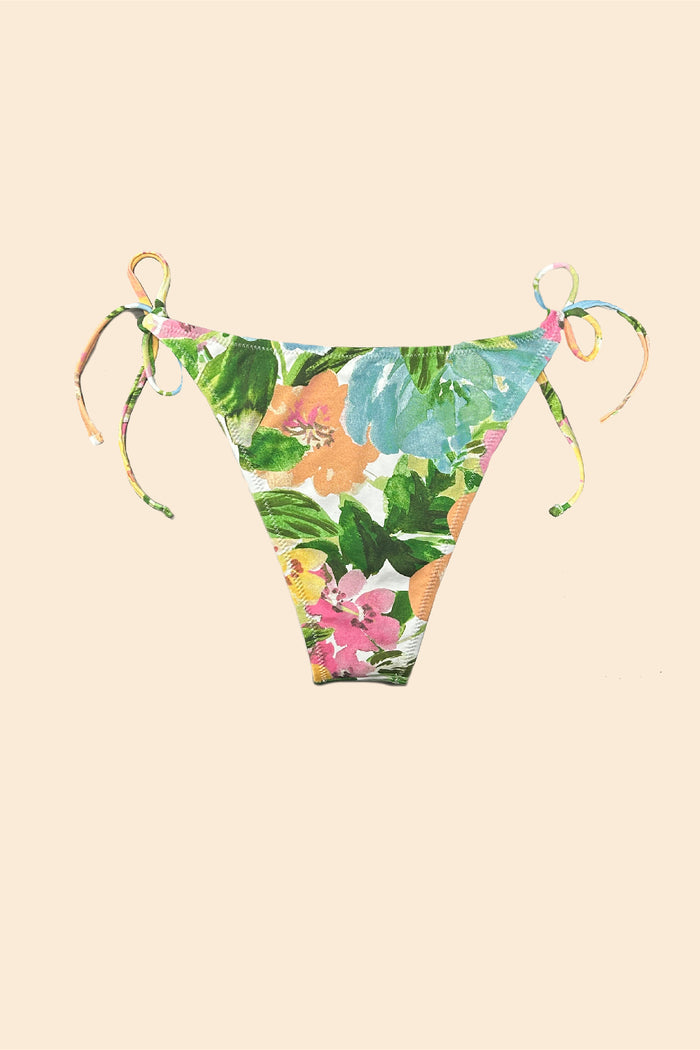 Solace floral bottom with self-tied side closure