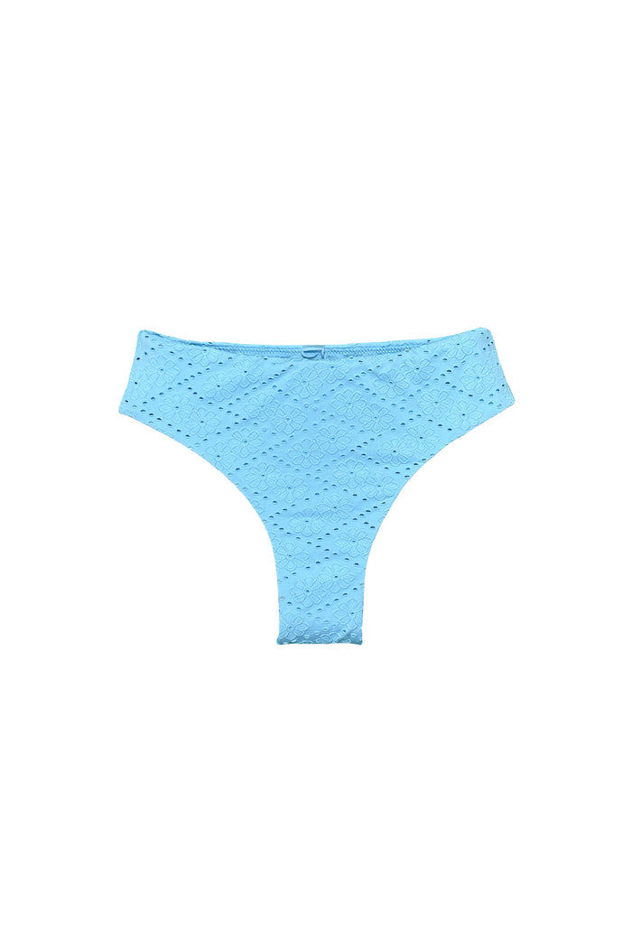 Solstice blue eyelet bottom, vintage-inspired cut