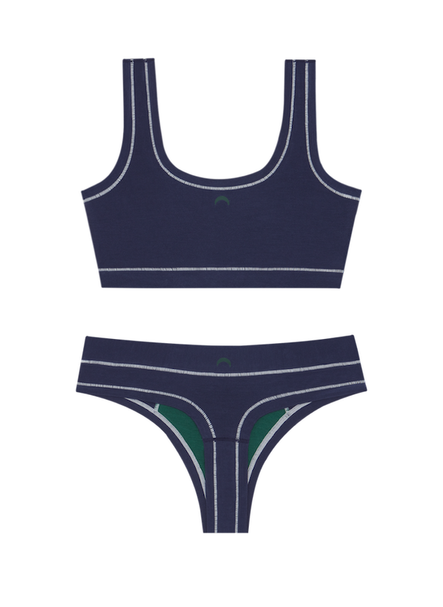 Navy / White