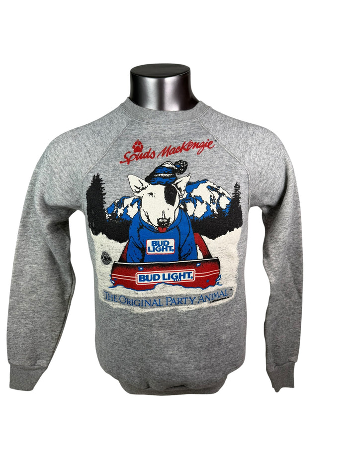 SPUDS MACKENZIE BUD LIGHT VINTAGE 1980'S  CREW SWEATSHIRT ADULT MEDIUM
