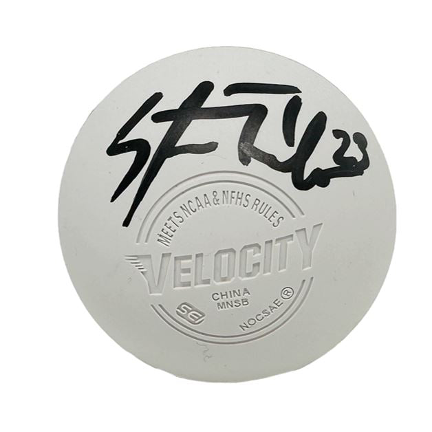 Steve Priolo Signed White Lacrosse Ball Signed Lacrosse Balls TSE Buffalo