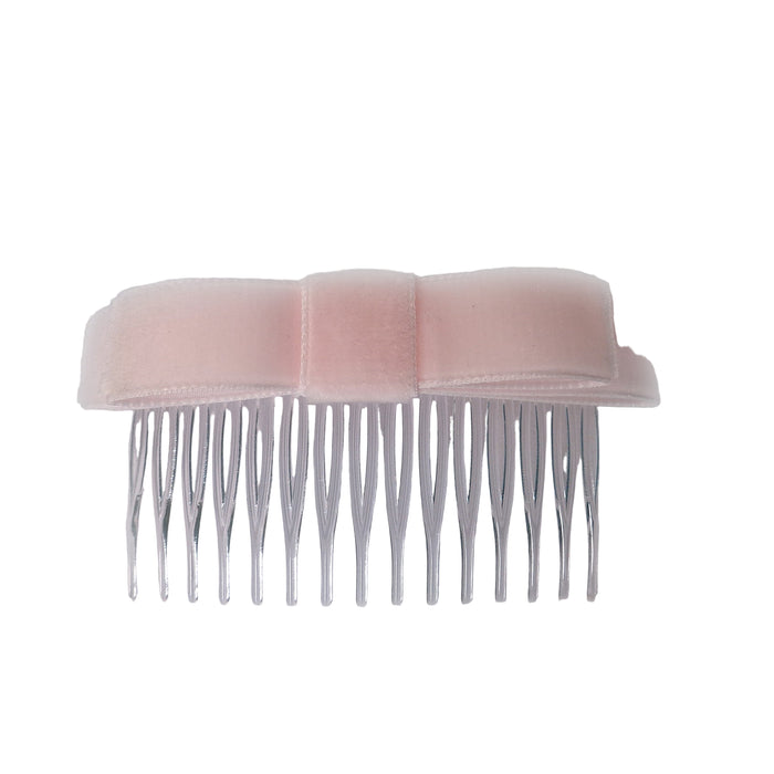 Straight Velvet Hair ribbons on Combs