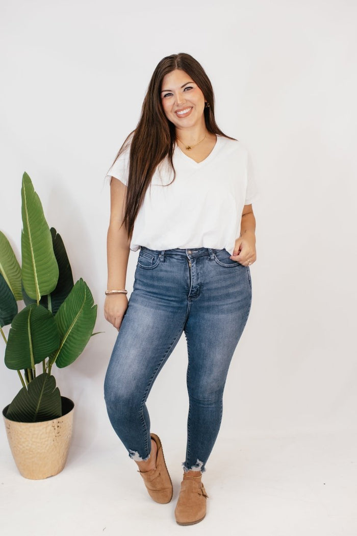 Street Chic Bubble Tee In Ivory - Macoma Boutique100 Short Sleeve