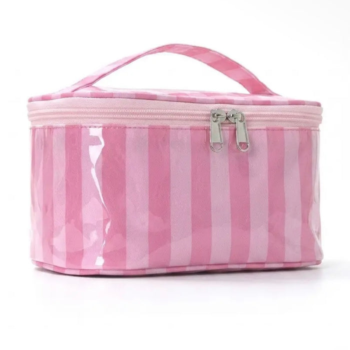 Striped Cosmetic Bag PINK