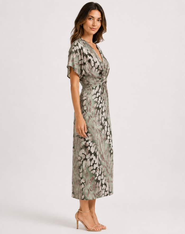 Tara - Breezy V-Neck Maxi Dress Wedding Guest Bridesmaid Evening Gown Cocktail