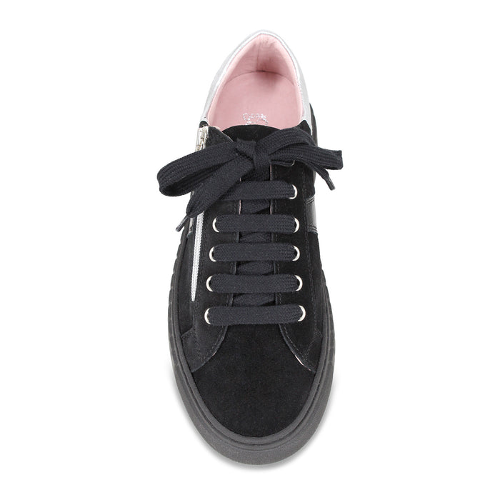 Tempo: Black Suede & Patent Leather Shoes Sole Bliss