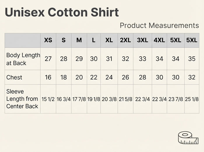 Unisex Cotton Shirt