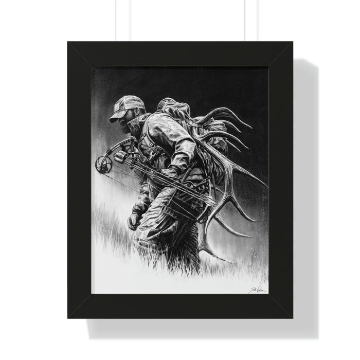 "Uphill Battle" Framed Paper Print