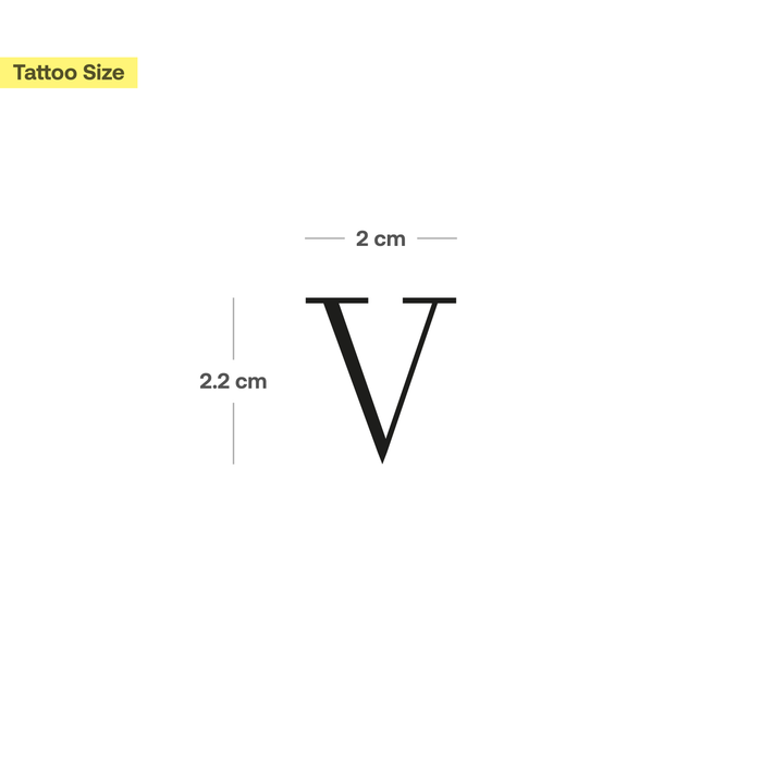 "V" Tattoo