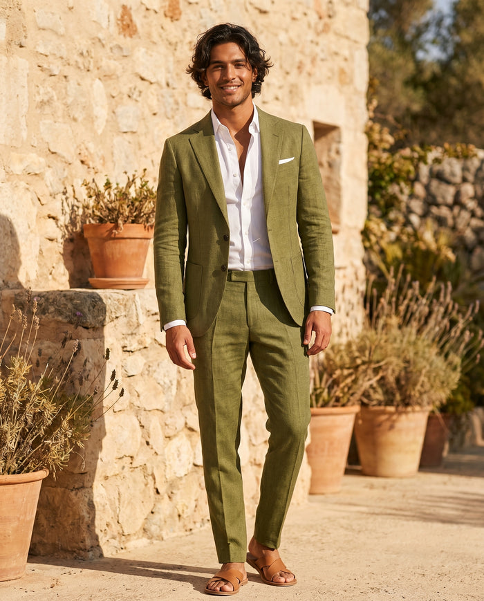 valentin-linen-suit-set-olive-green-1