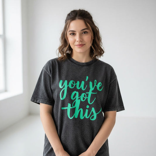 VINTAGE WASH 'YOU'VE GOT THIS TEE' - Mint