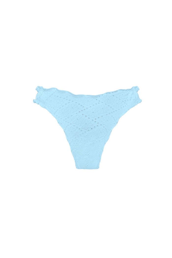 Blue eyelet ruffle bikini bottom – Vita