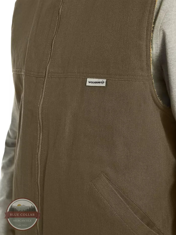 Wolverine W1202810 Big & Tall Upland Vest Bison Detail VIew