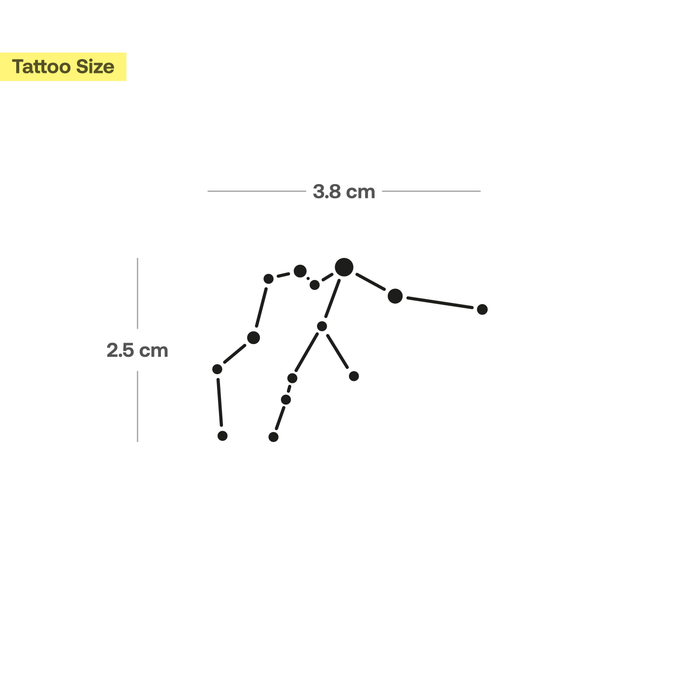 Wassermann Konstellation Tattoo