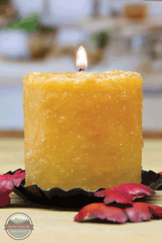 Warm Glow Candle WGCMHHAB Hot Apple Butter Mini Hearth Candle Front View