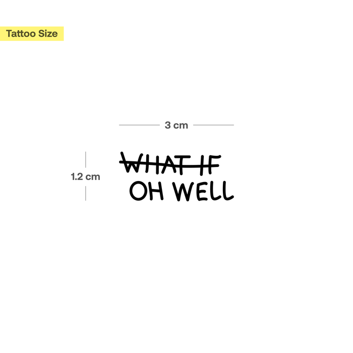 What If- Oh Well