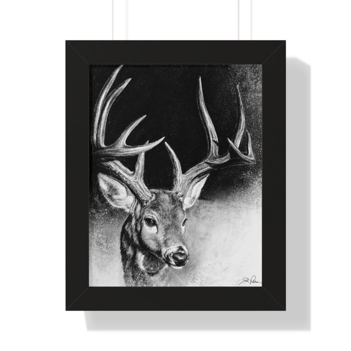 "Whitetail Buck" Framed Paper Print.