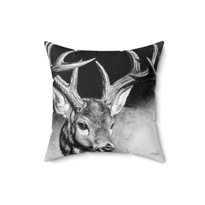 "Whitetail Buck" Square Pillow.