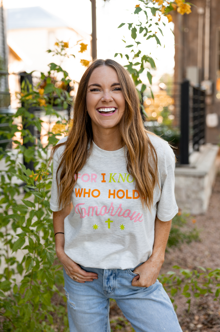Who Holds Tomorrow (Oatmeal) - Short Sleeve/Crew