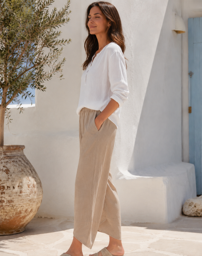 Willow - Easy Wide-Leg Pants Wide Leg Palazzo