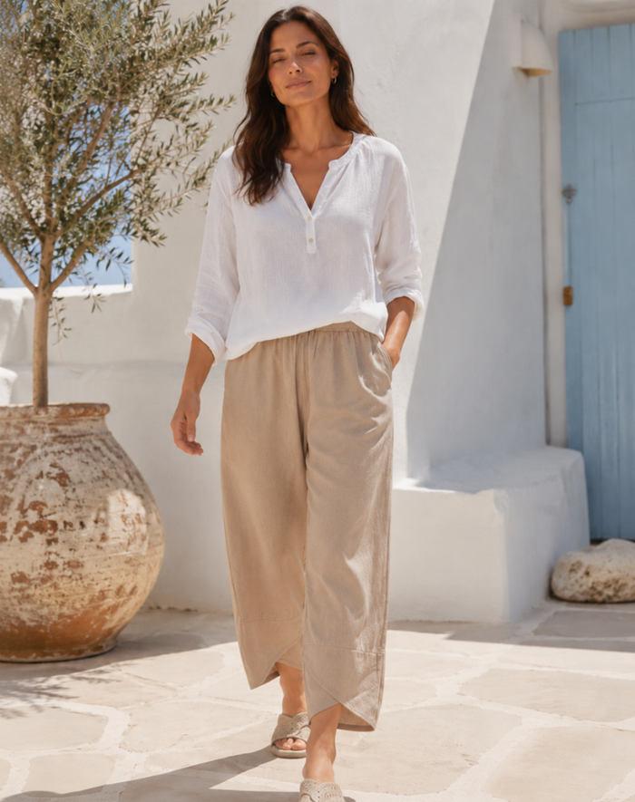 Willow - Easy Wide-Leg Pants Wide Leg Palazzo