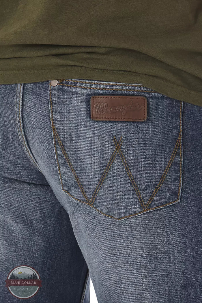 Wrangler WLT88CW Retro® Slim Fit Straight Leg Jean in Cottonwood Back Detail View
