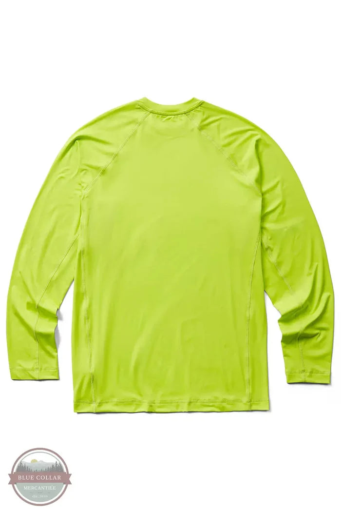 Wolverine W1209140 Sun-Stop Eco Long Sleeve T-Shirt in Highlighter 721, rear