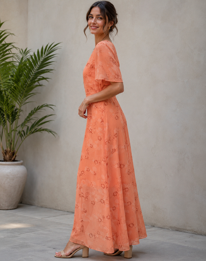 Women's Tailored Maxi Dress - Elegant Summer Sundress Fashion