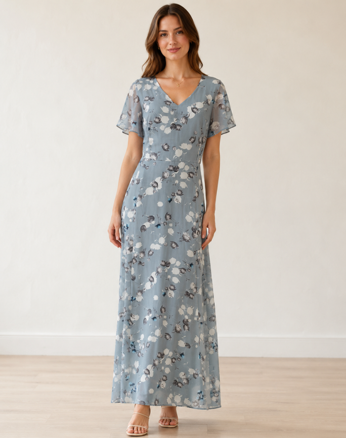 Women's Tailored Maxi Dress - Elegant Summer Sundress Fashion