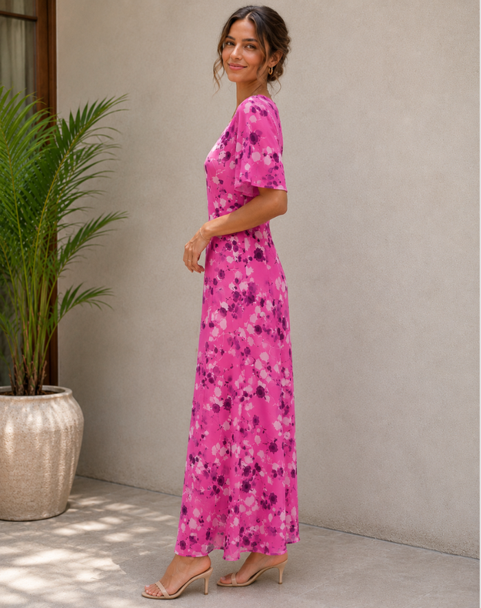 Women's Tailored Maxi Dress - Elegant Summer Sundress Fashion