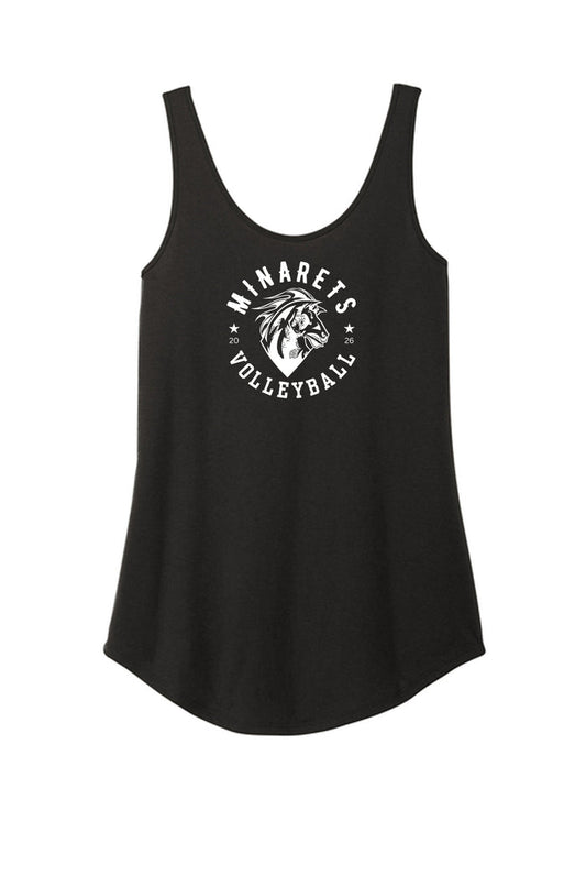 Womens Tri Blend Tank 50/25/25 polyester/combed ring spun cotton/rayon