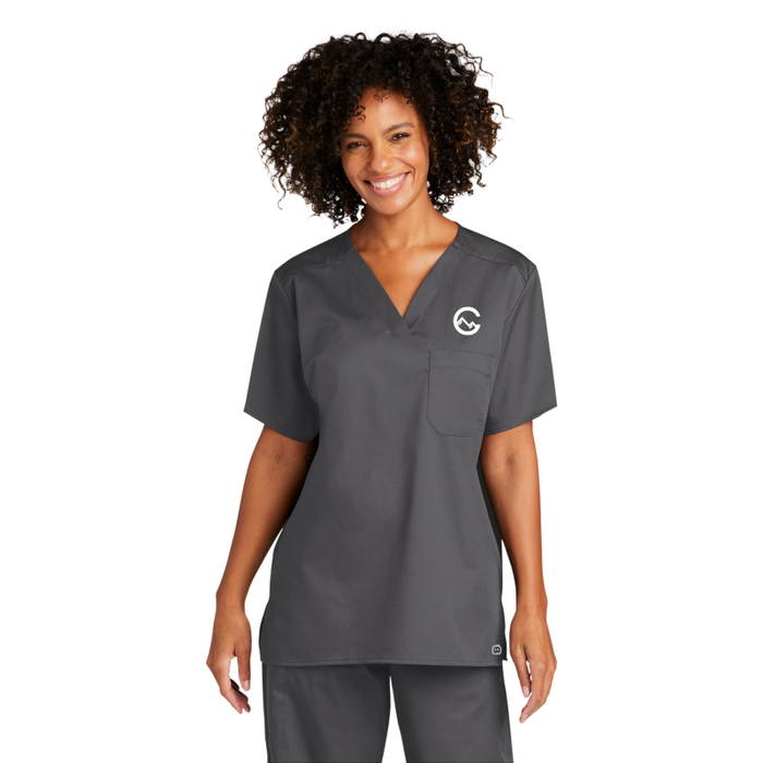 WonderWink® Unisex WorkFlex™ Chest Pocket V-Neck Top