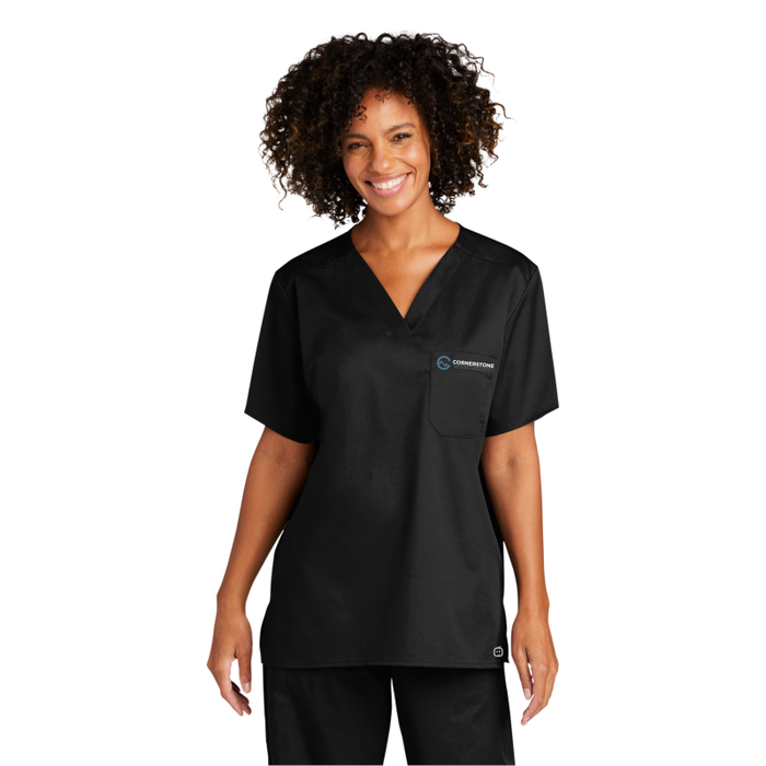 WonderWink® Unisex WorkFlex™ Chest Pocket V-Neck Top