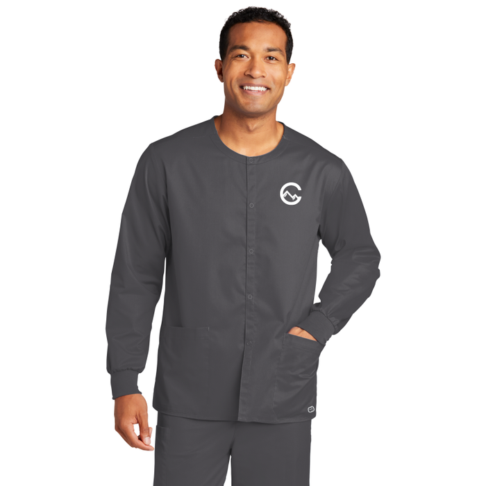 WonderWink® Unisex WorkFlex™ Snap-Front Scrub Jacket