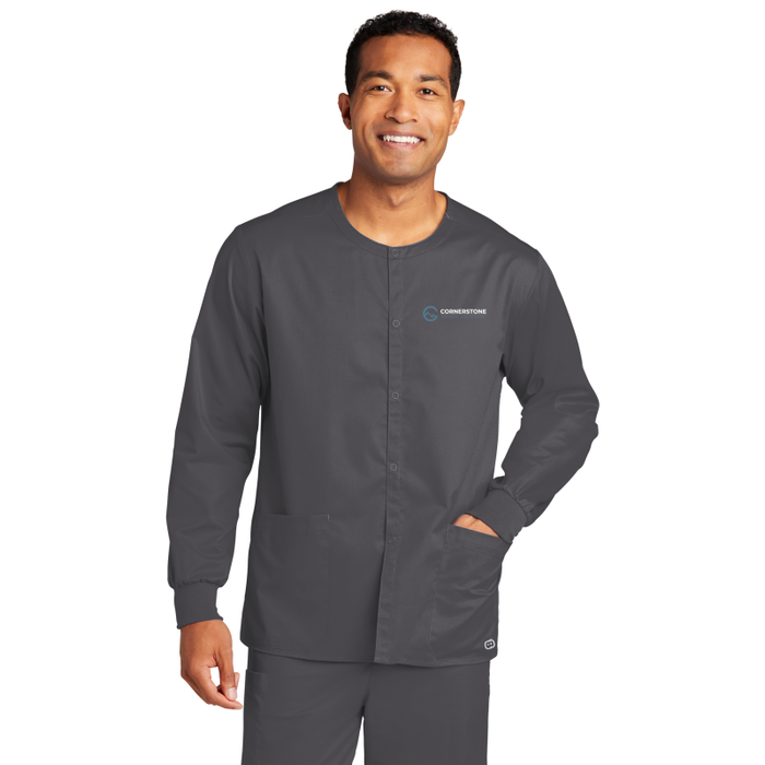 WonderWink® Unisex WorkFlex™ Snap-Front Scrub Jacket