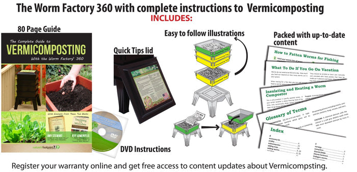 Nature's Footprint Worm Factory 360 - 4 Tray Worm Composter (No Worms Included)