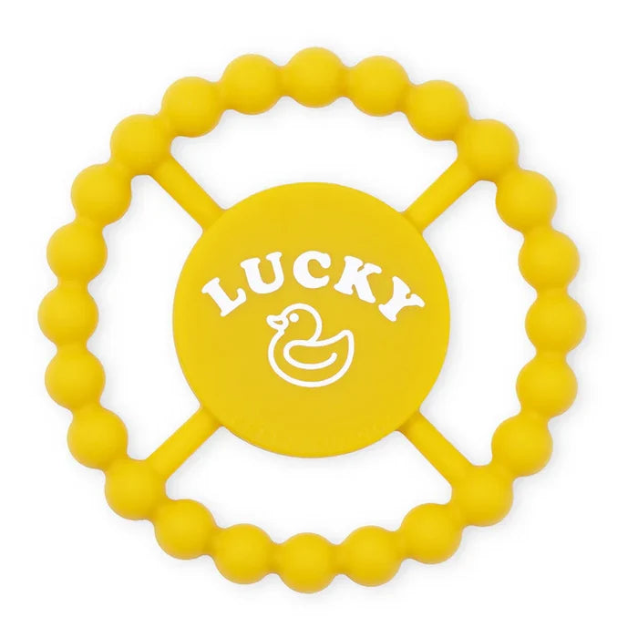 Yellow Lucky Duck Happy Teether