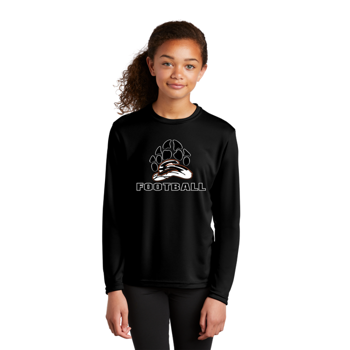 Youth Polyester Long Sleeve Shirt (Multiple Colors)