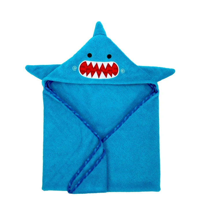 Zoocchini Hooded Bath Towels - Sherman the Shark